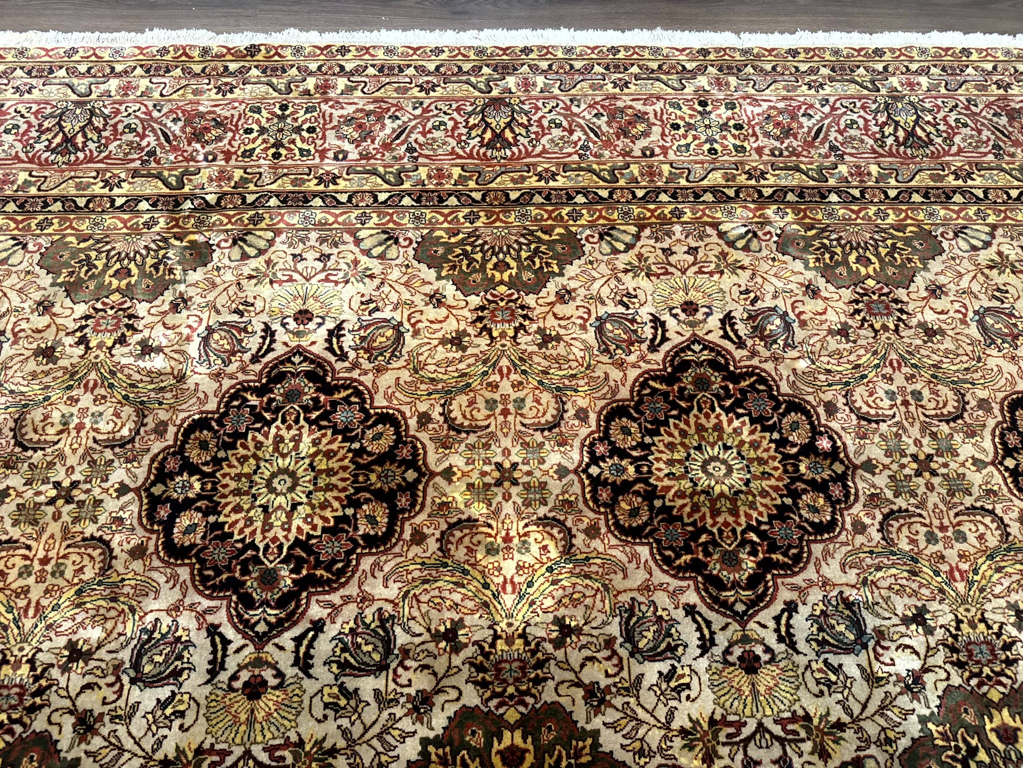 Indian Agra Rug 9x12, Fine Oriental Carpet by Jewel Rugs