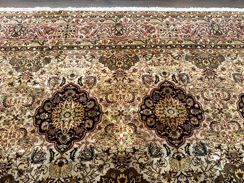Indian Agra Rug 9x12, Fine Oriental Carpet by Jewel Rugs