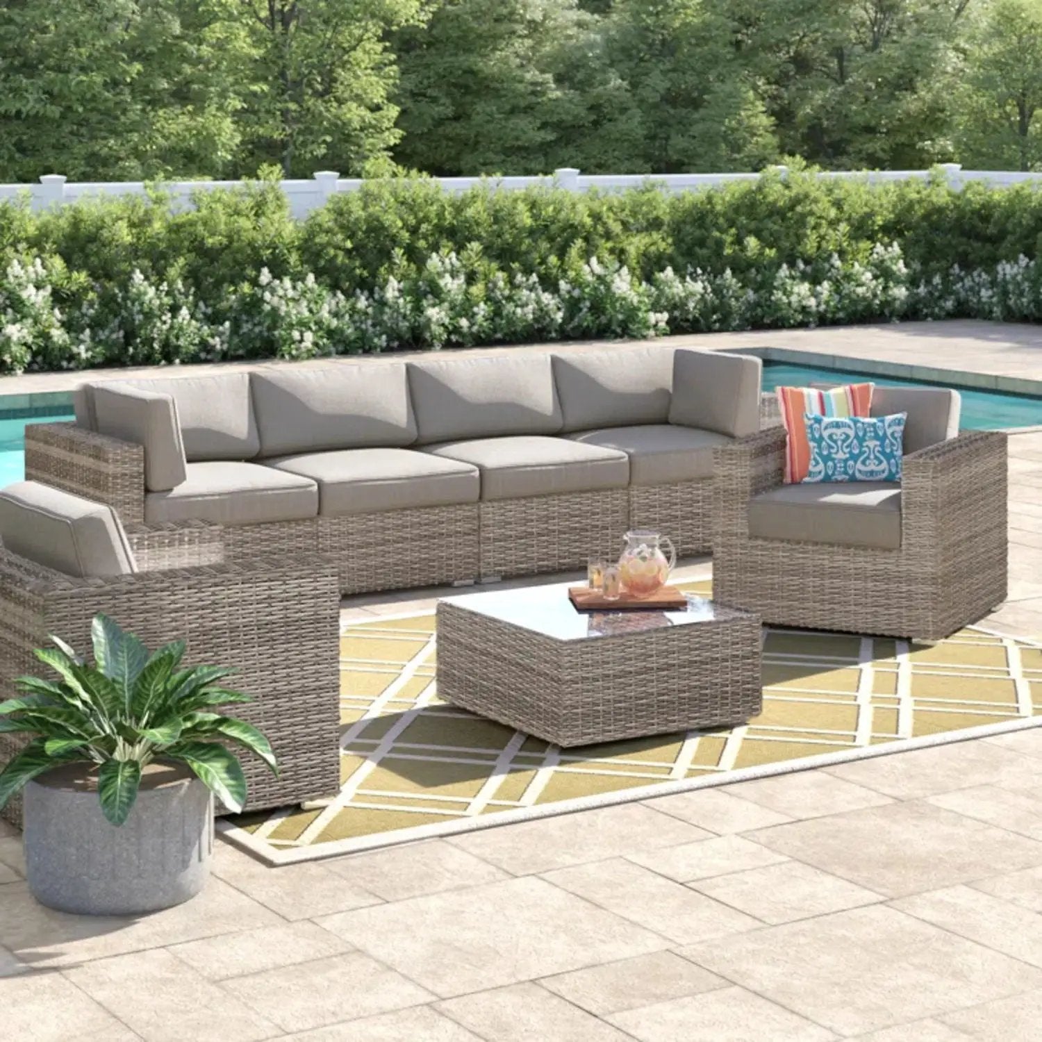 Stylish Entertainment Sectional Set, Outdoor Living by HouseOfZazla