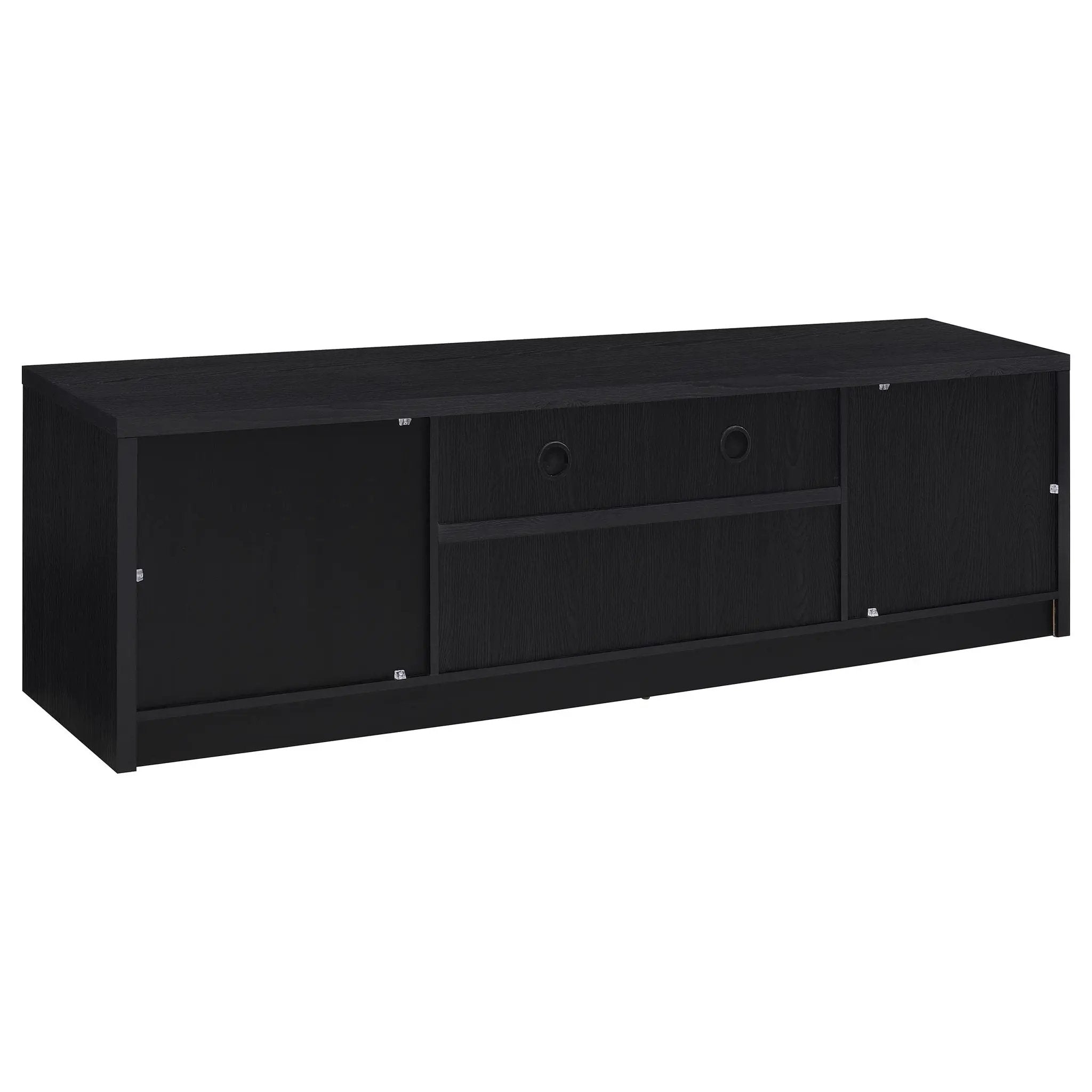 Winfield 78-inch 2-door TV Stand Media Console Black by Unique Piece Furniture