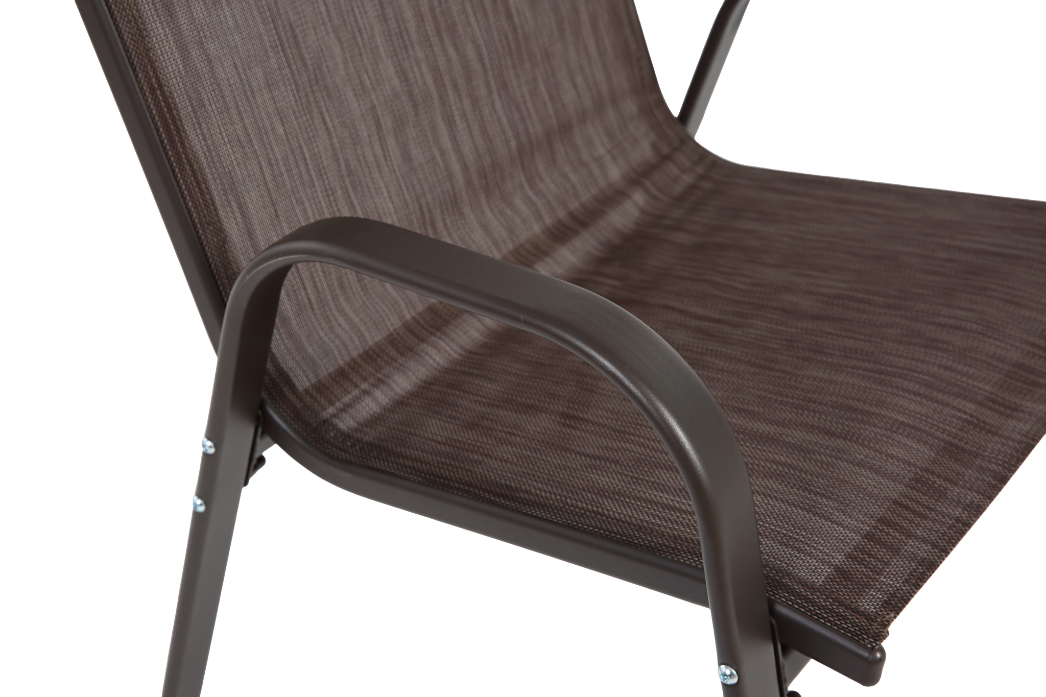 8 Piece Patio Chairs with Breathable Textilene Fabric - Brown by HouseOfZazla