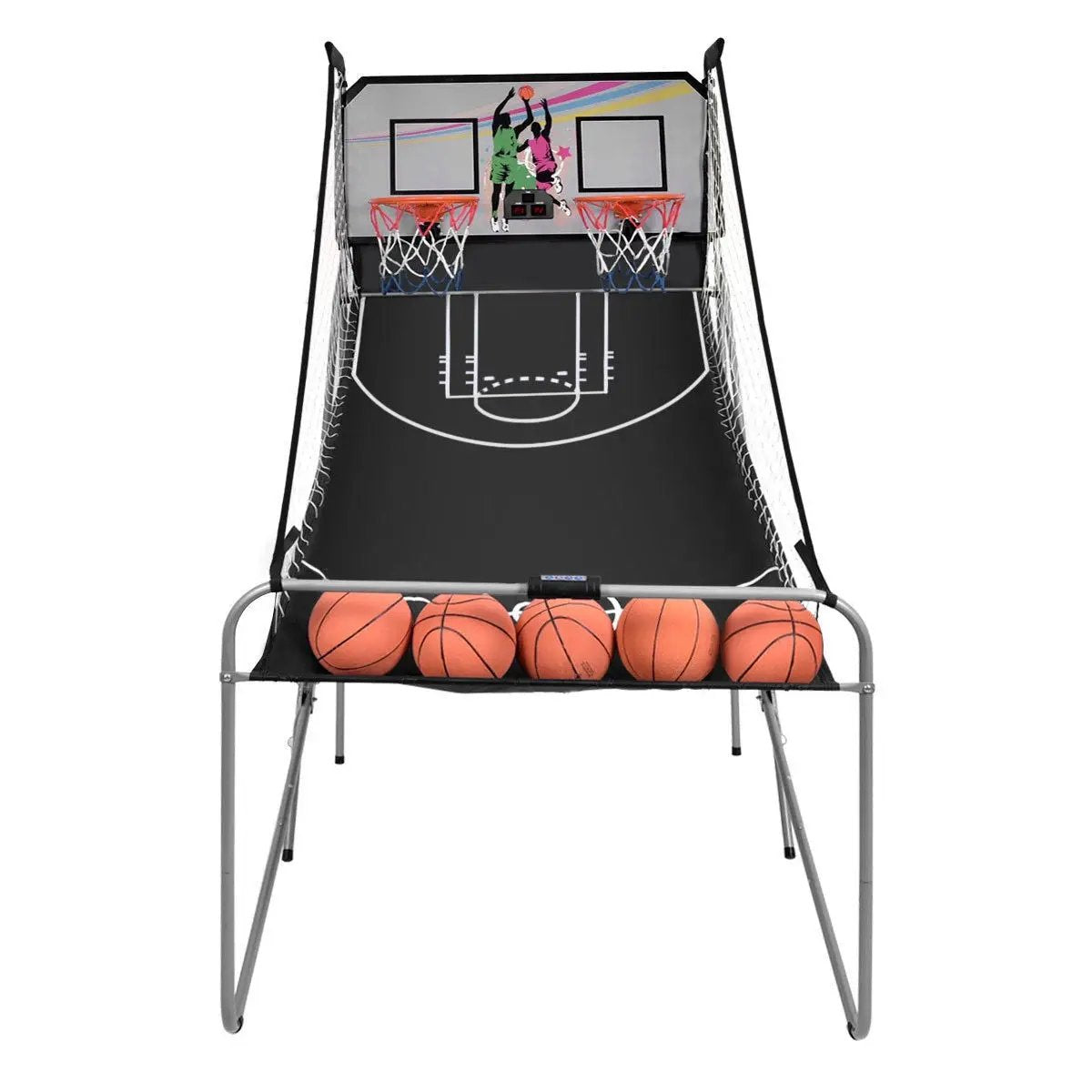 Indoor Double Electronic Basketball Game with 4 Balls, photo 8 of 9