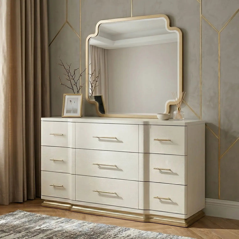 Lexington - 9 Drawer Dresser - Beige by HouseOfZazla