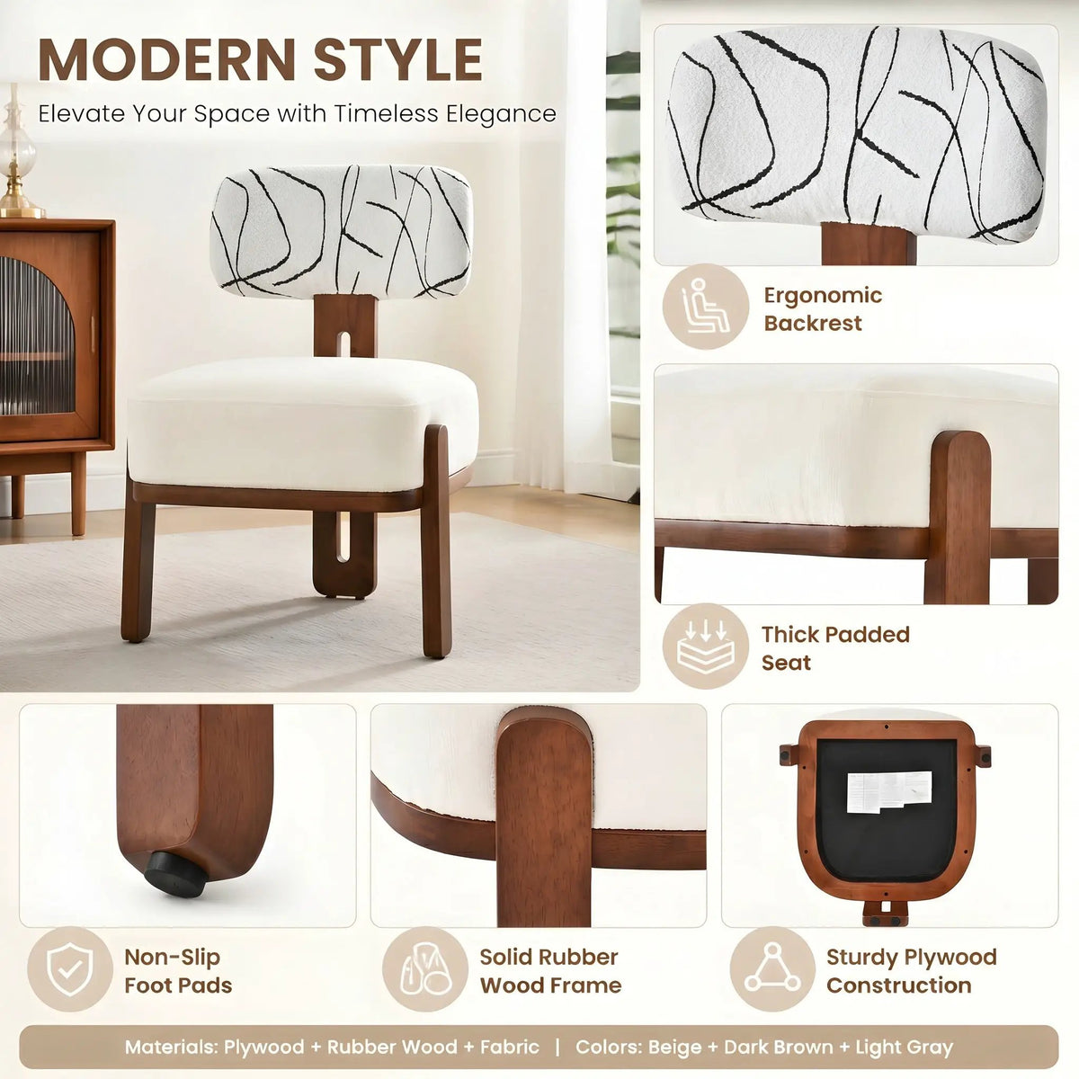 7-Piece Dining Table Set for 6, 71", photo 5 of 9