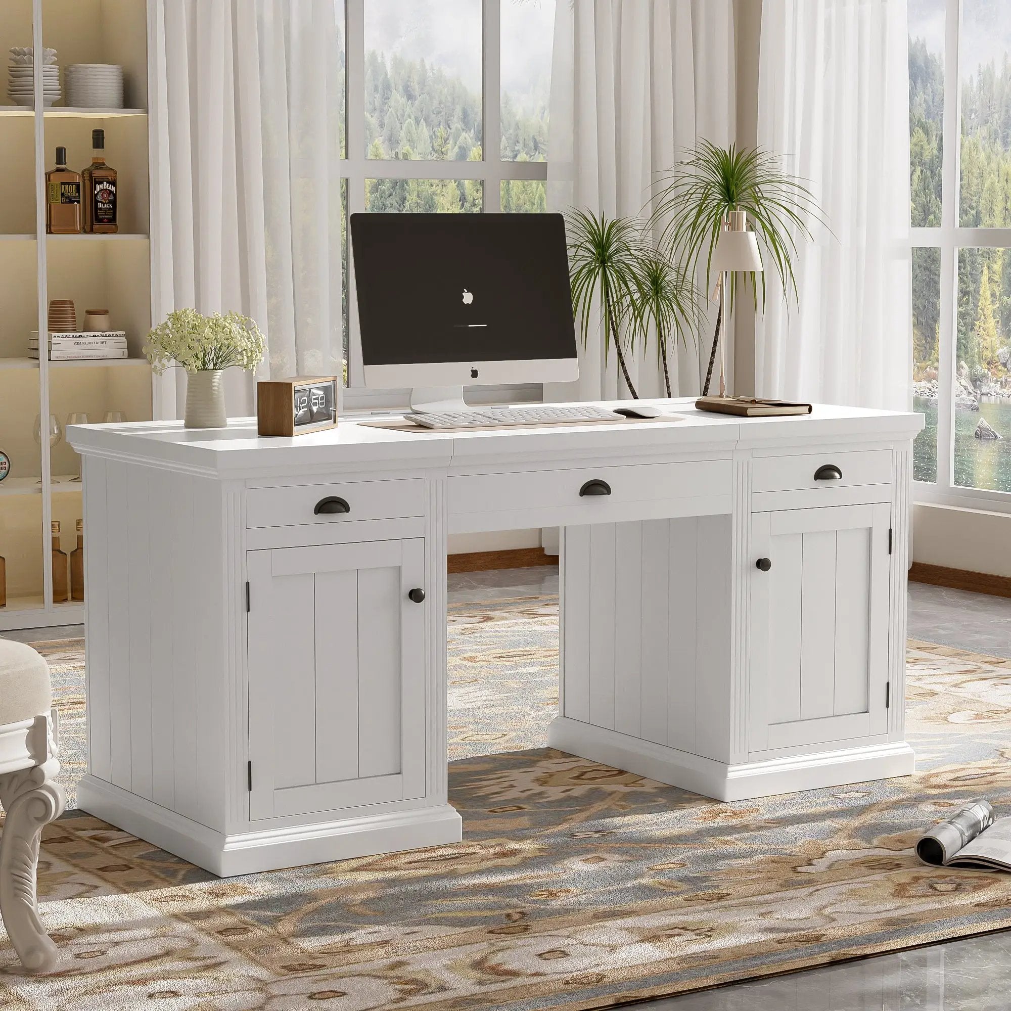 67" Modern Executive Desk with Storage by HouseOfZazla