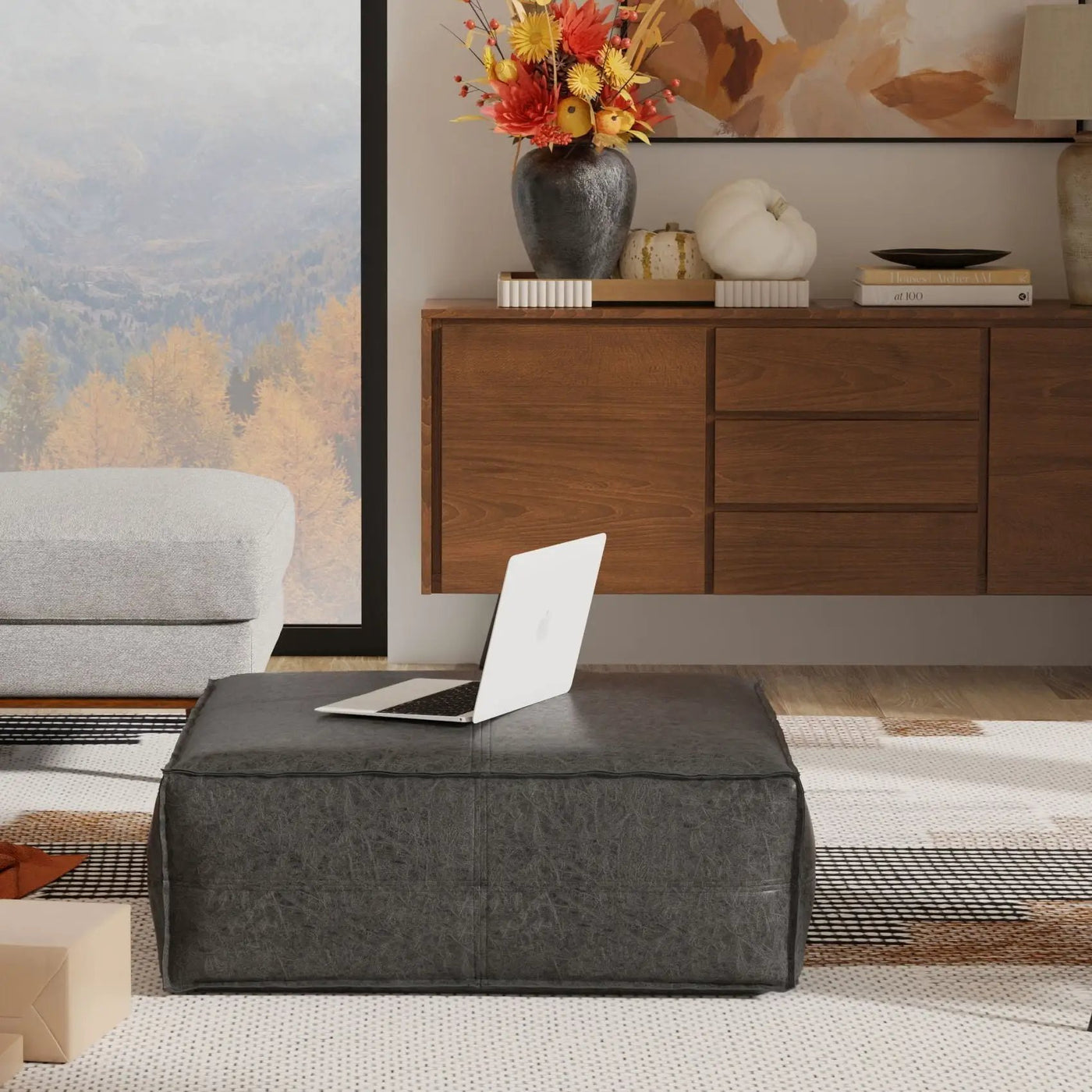 Brody - Large Square, Coffee Table Pouf by Unique Piece Furniture