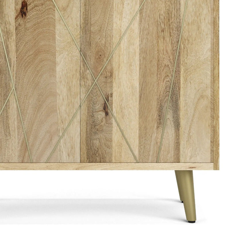 Jager - Bookshelf With Doors - Natural by Unique Piece Furniture