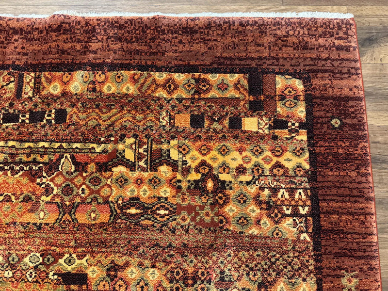 Couristan Rug 8x11 Brown Contemporary Wool Belgium Power Loomed Carpet by Jewel Rugs