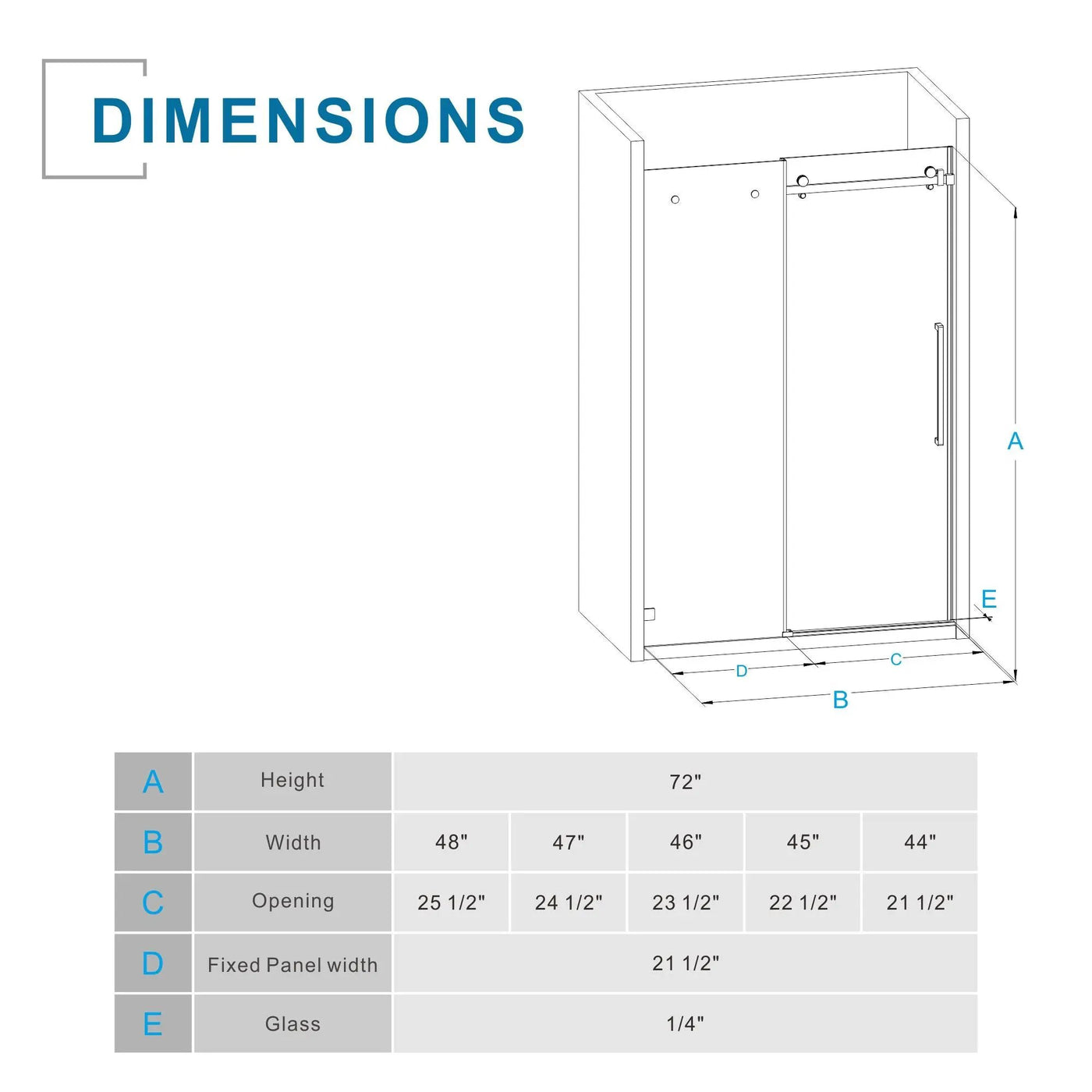 Frameless Tub Sliding Shower Door With Easy Clean Coating by HouseOfZazla