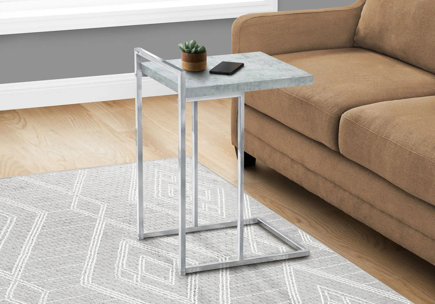 Accent Table, C - Shaped, Contemporary & Modern by Unique Piece Furniture