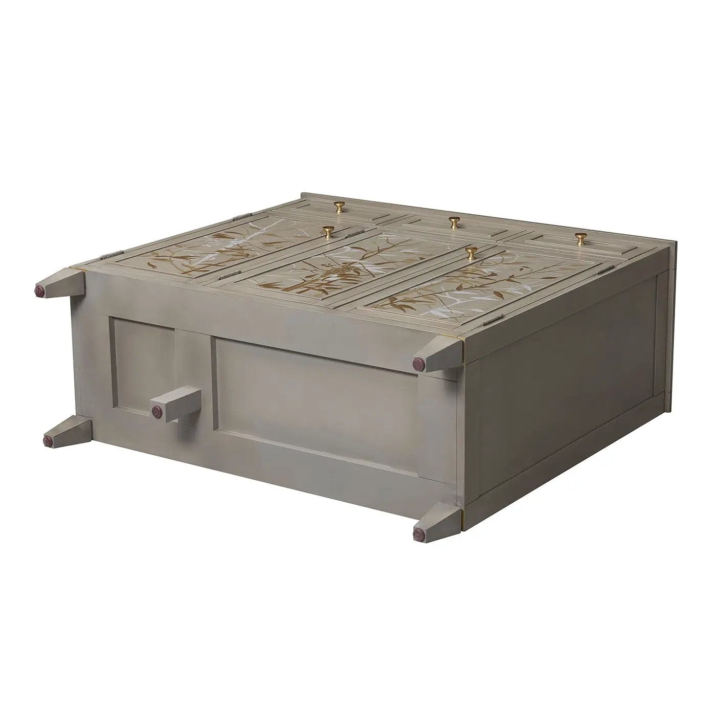 Dauphin - Handpainted Entryway Storage Cabinet - Gray Cashmere by HouseOfZazla
