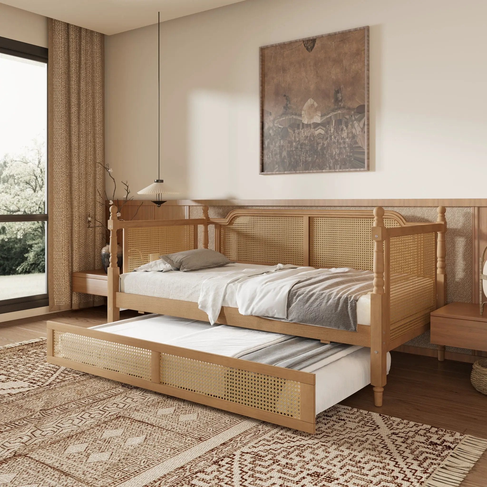 Traditional Style Daybed With Trundle by HouseOfZazla
