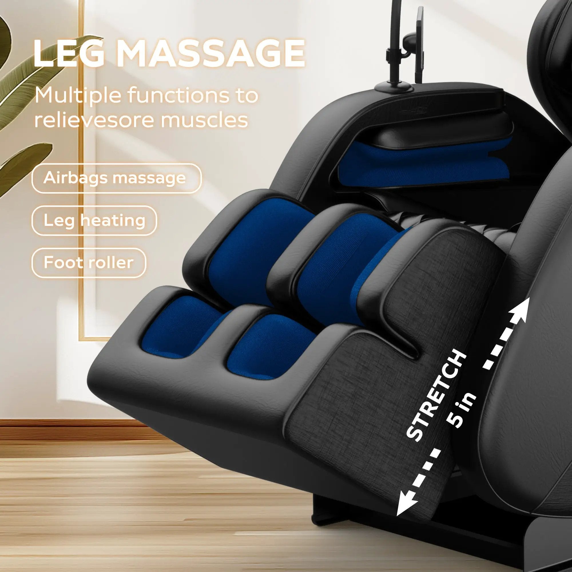 2024 Massage Chair Recliner with Zero Gravity & Full Body Air Pressure by HouseOfZazla
