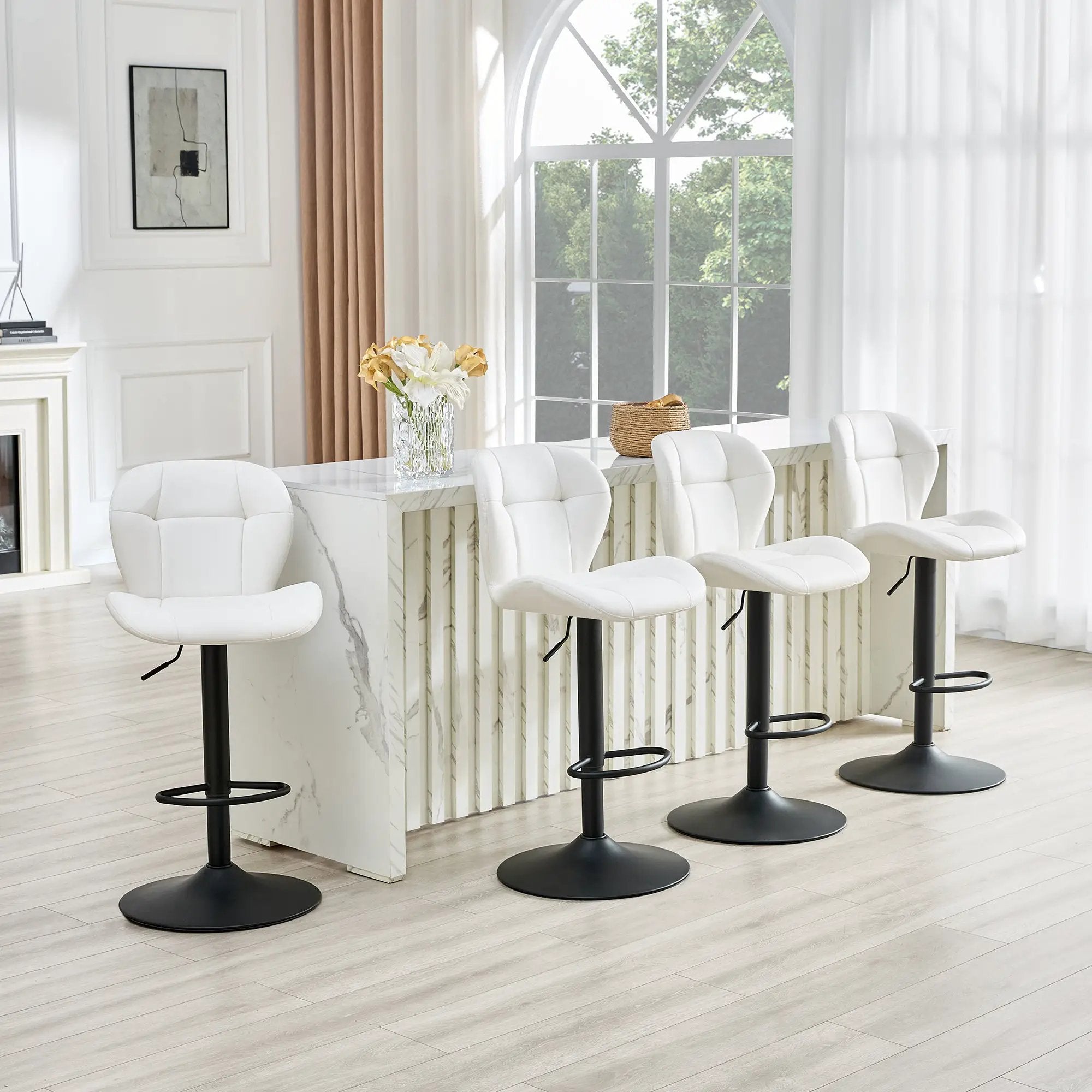 Set of 2 Height Adjustable Bar Stools by HouseOfZazla