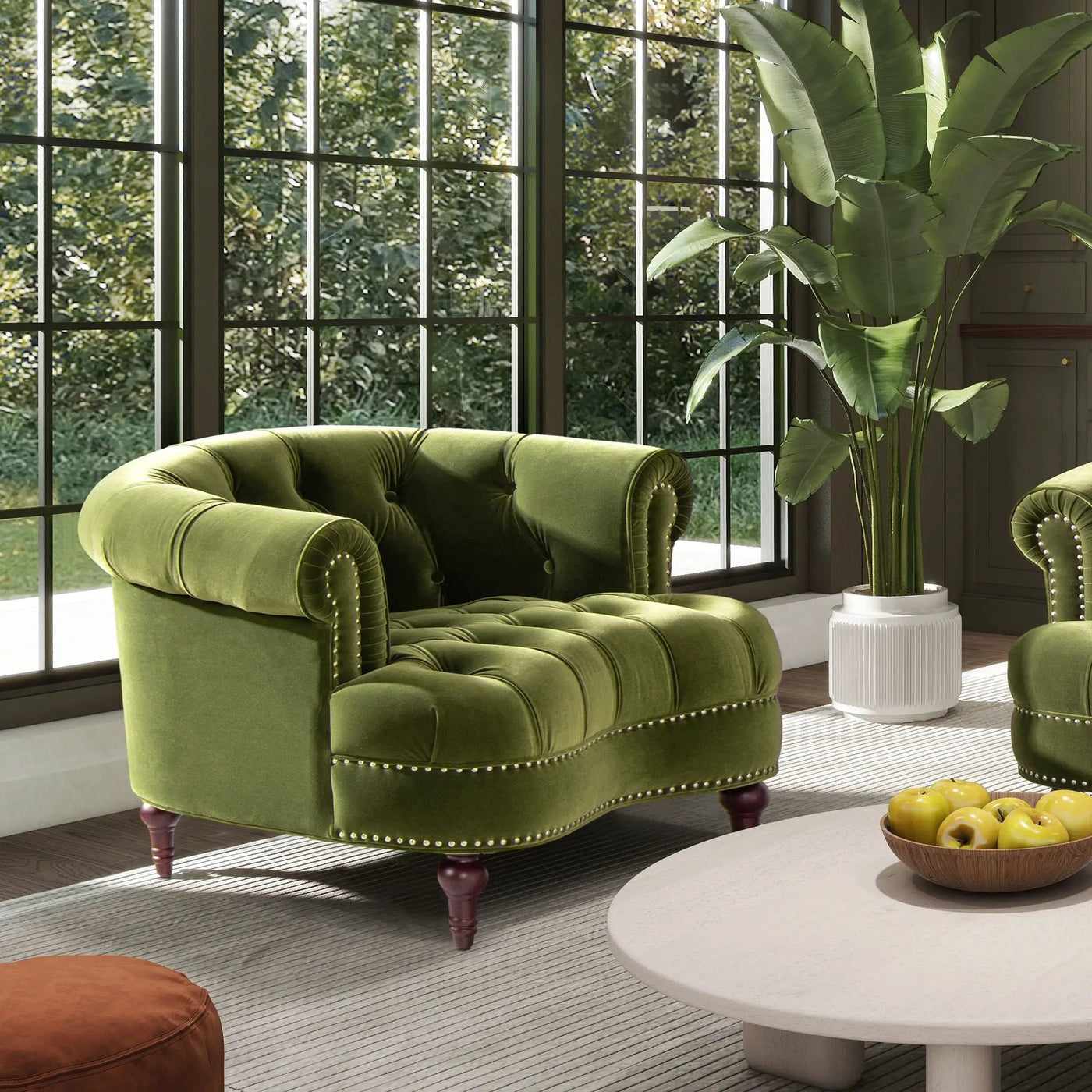 La Rosa - Victorian Tufted Upholstered Accent Chair by Unique Piece Furniture