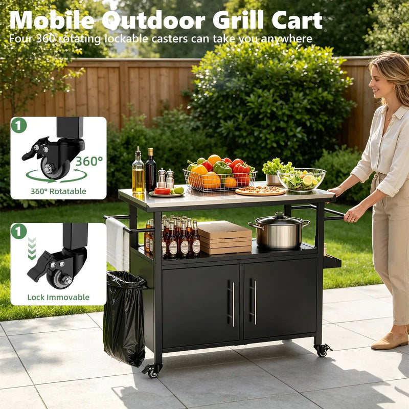 Outdoor Grill Cart with Patio Furniture by HouseOfZazla