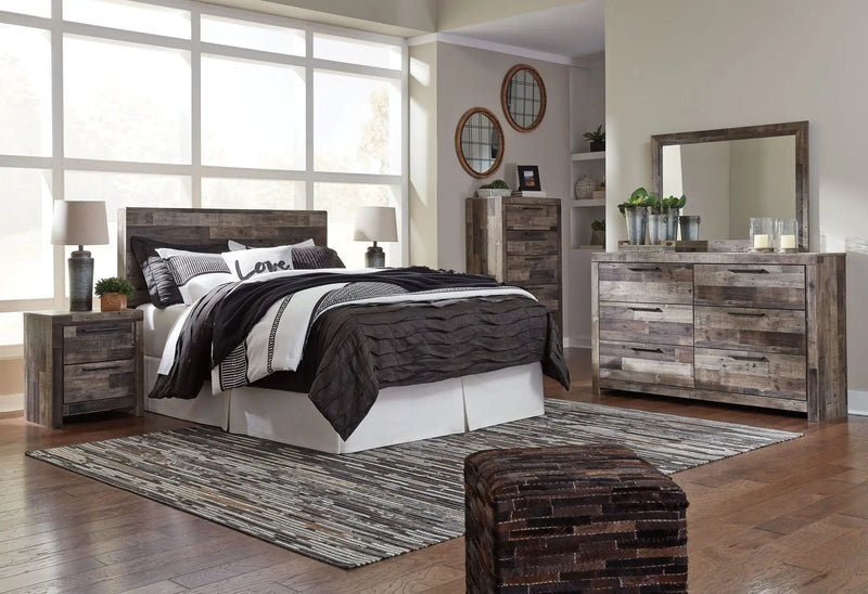 Derekson - Two Drawer Night Stand - Multi Gray by Unique Piece Furniture