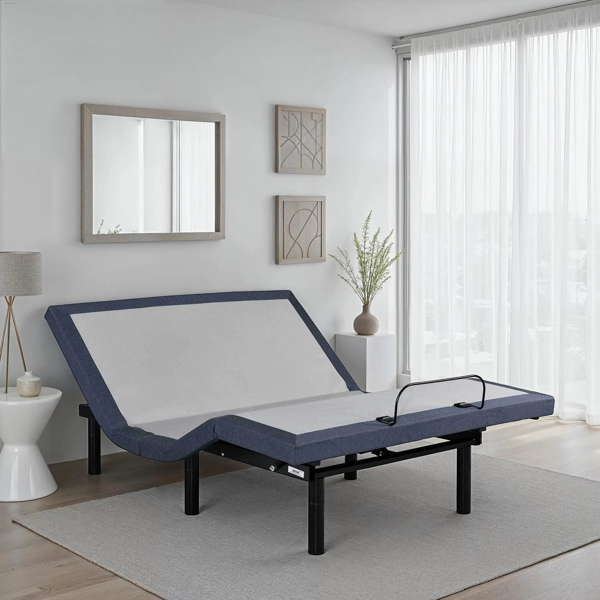 Twin XL Adjustable Bed Base with Massage and Position Adjustments by HouseOfZazla