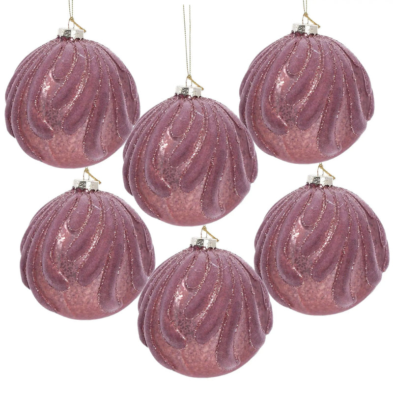 Decorative Hanging Ball Christmas Tree Ornaments For Holiday Party Decorations (Set of 6) by Unique Piece Furniture