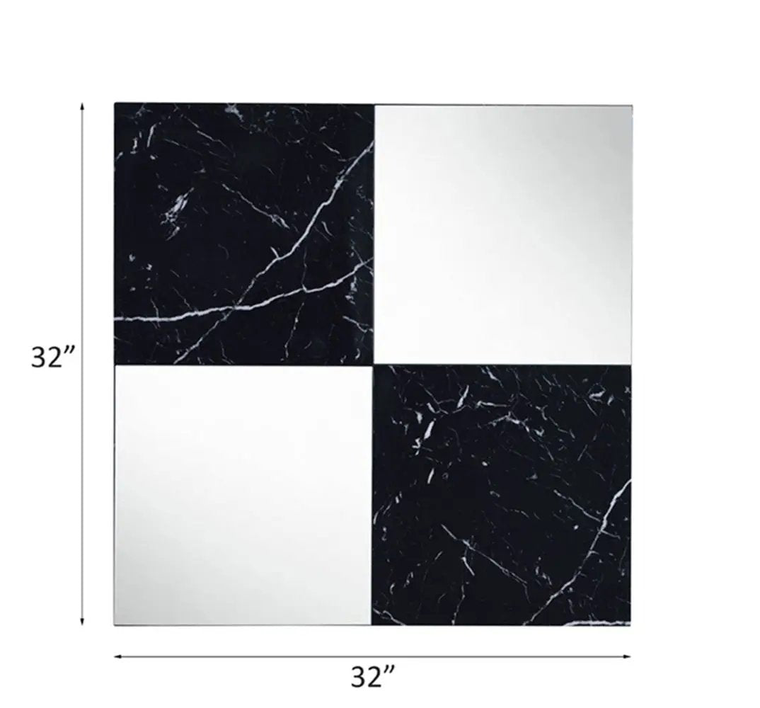 Angwin - Accent Mirror - Mirrored & Faux Marble Top by Unique Piece Furniture