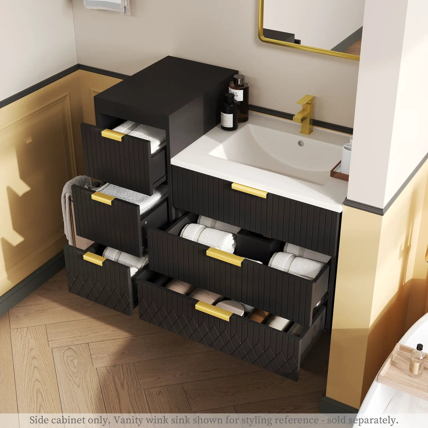 Modern Wall Mounted Floating Cabinet With Drawers For Bathroom by Unique Piece Furniture