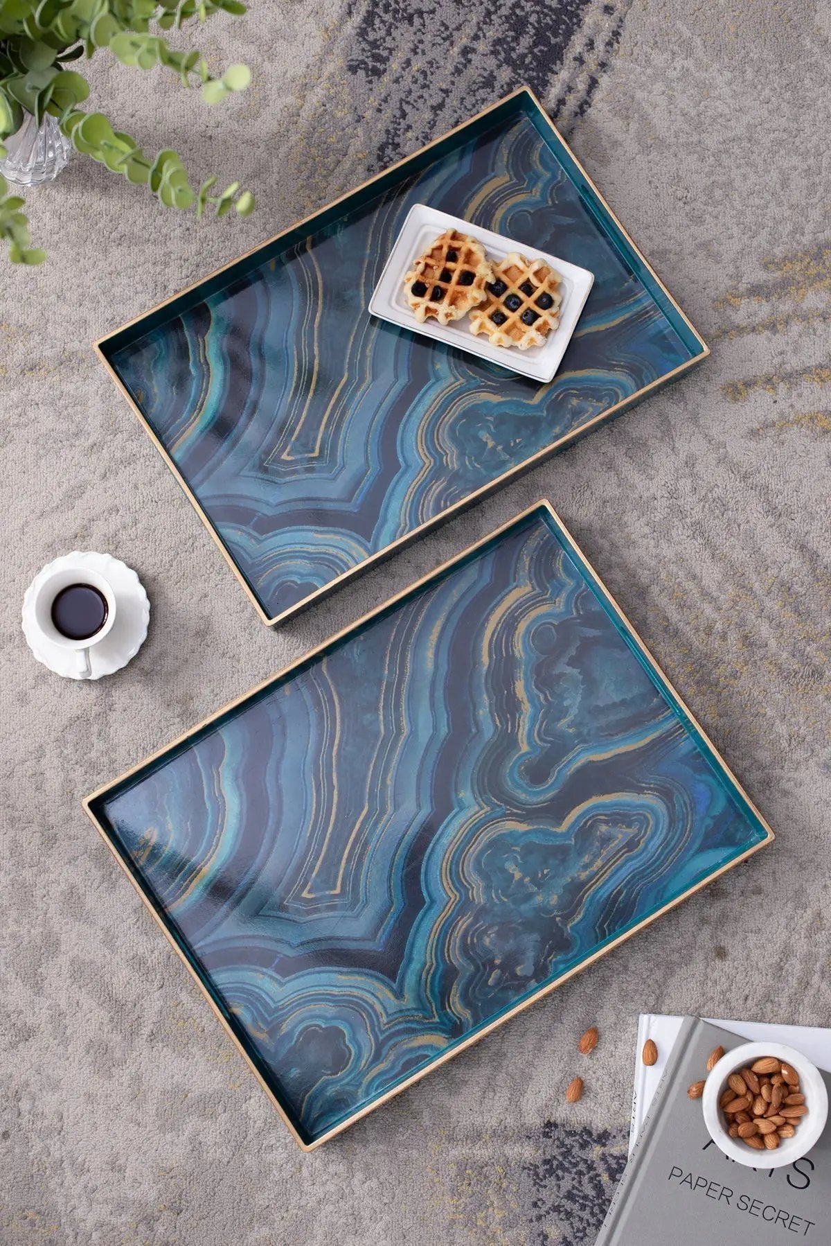 S/2 Effra Rectangular Trays by HouseOfZazla