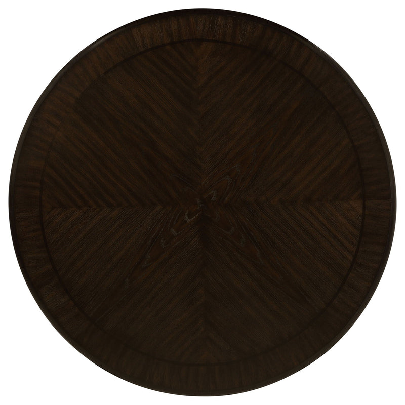 Fulton - 5 Piece Dining Table Set With Upholstered Chairs - Dark Brown