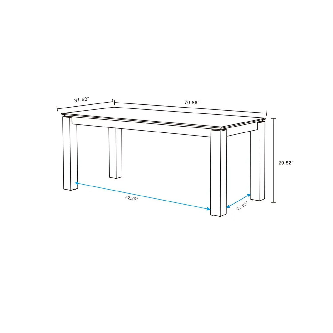 Rockaway Dining Table by HouseOfZazla
