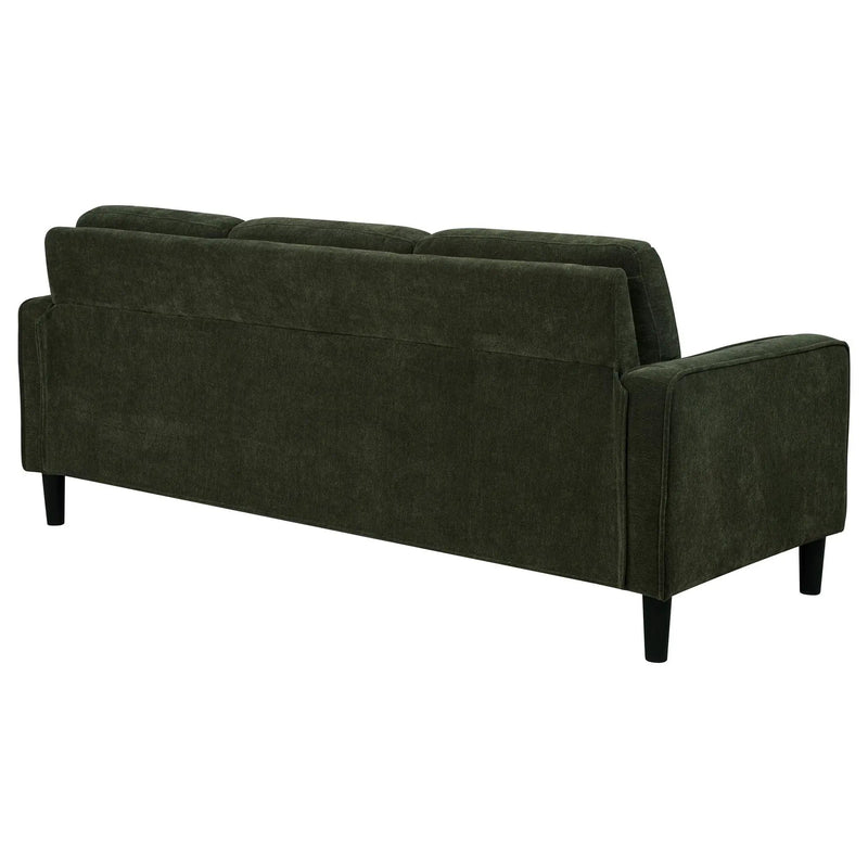 Ruth 77-inch Fabric Upholstered Track Arm Sofa Matcha Green by Unique Piece Furniture
