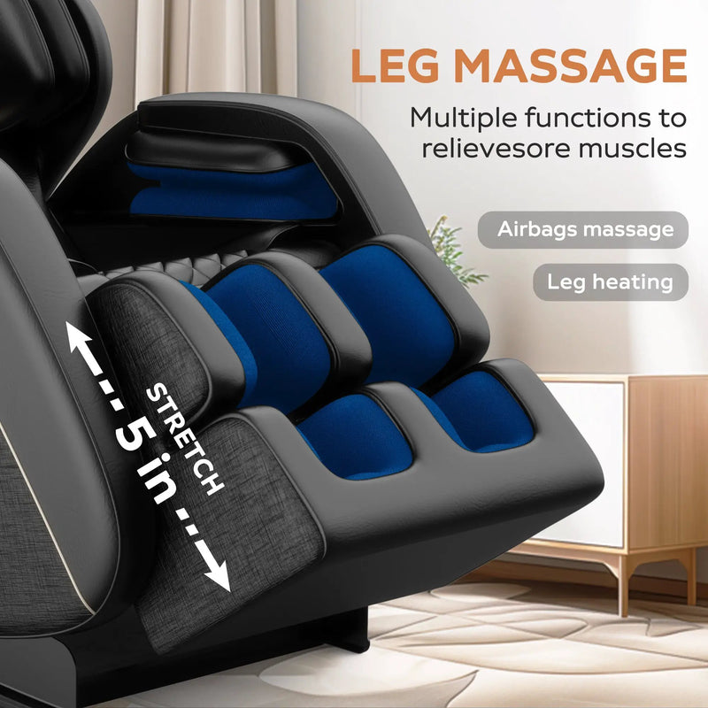 Massage Chair Recliner with Zero Gravity and Full Body Air Pressure by HouseOfZazla