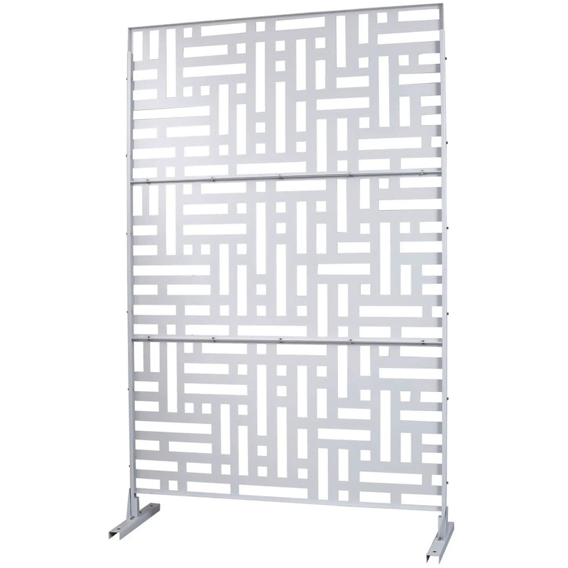 Decorative Freestanding Metal Privacy Screen For Indoor & Outdoor Use by Unique Piece Furniture