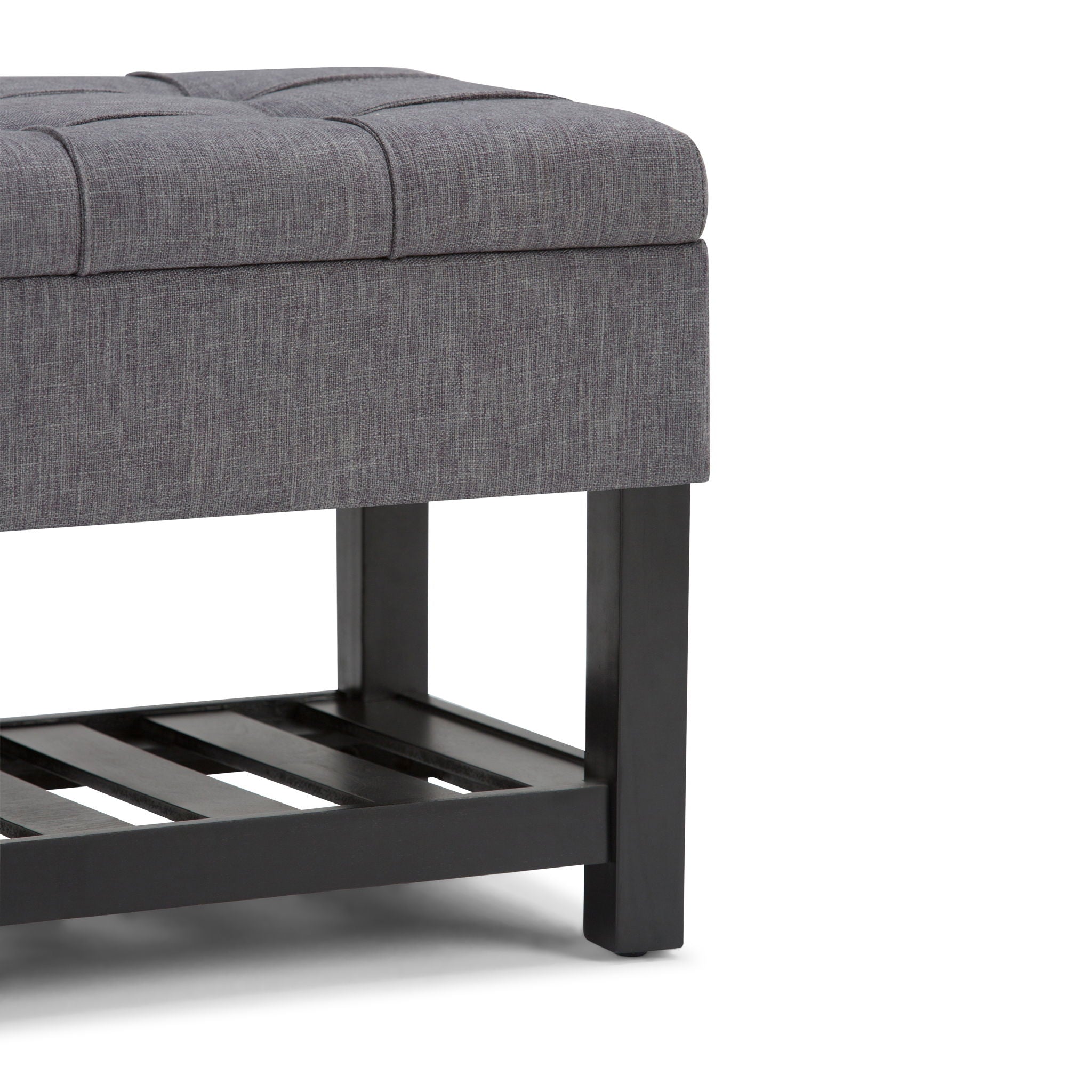Saxon - Upholstered Transitional Storage Ottoman Bench by HouseOfZazla