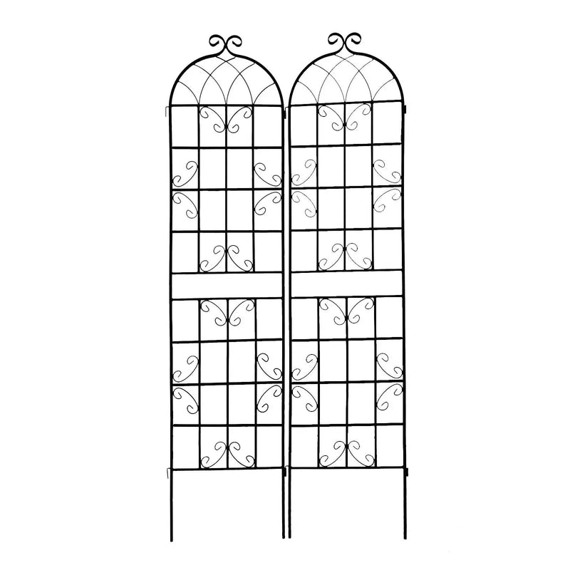 Metal Garden Rustproof Trellis For Climbing Plants Outdoor Flower Support by HouseOfZazla