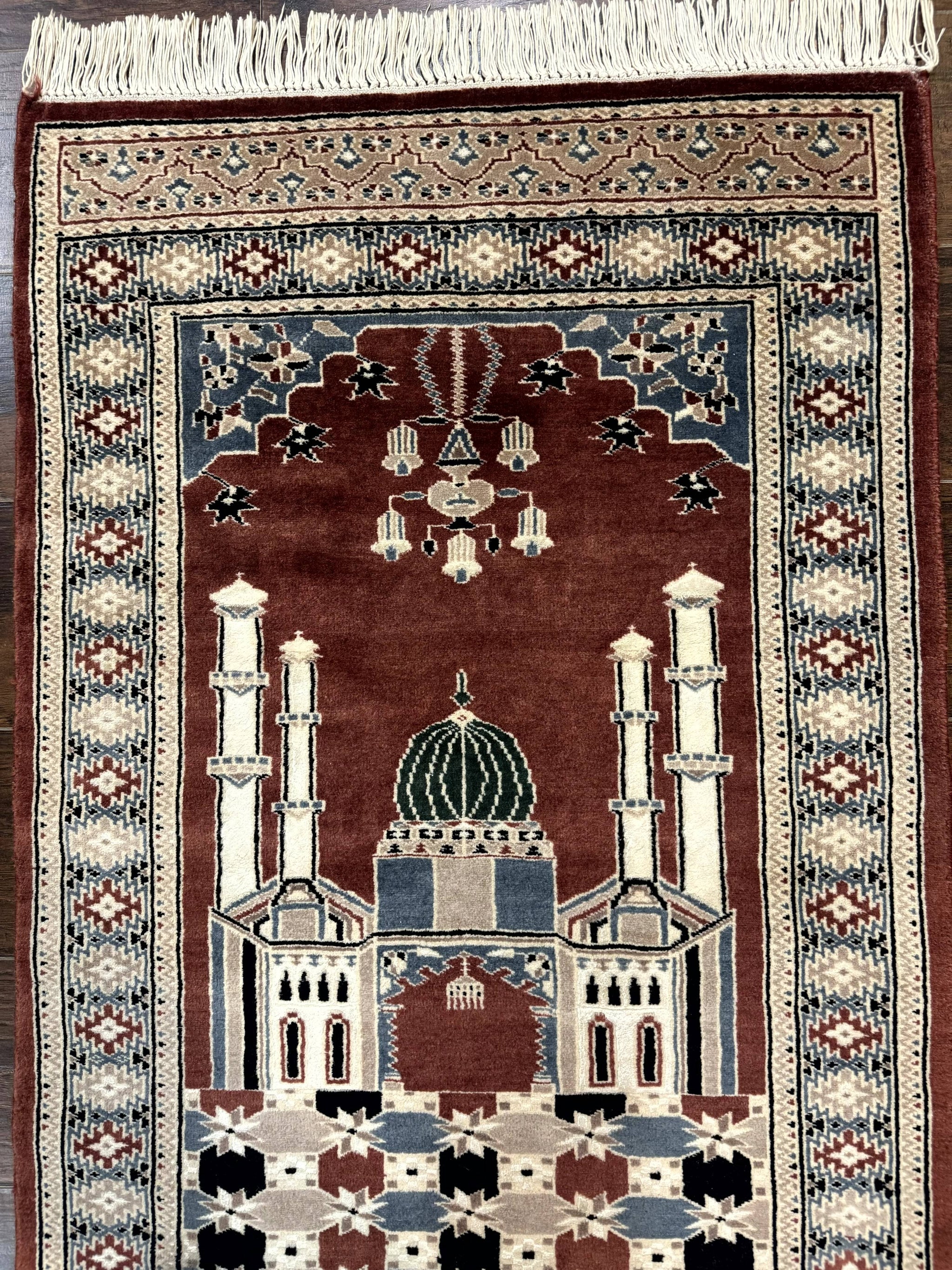 Small Pakistani Bokhara Prayer Rug 2.7 x 4 by Jewel Rugs