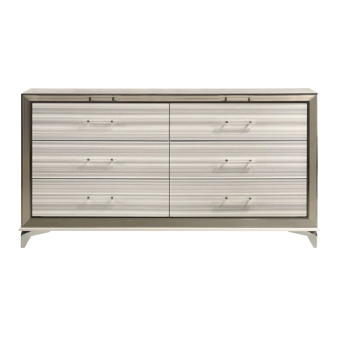 Star - 5 Pieces Bedroom Set Modern Design With LED by HouseOfZazla