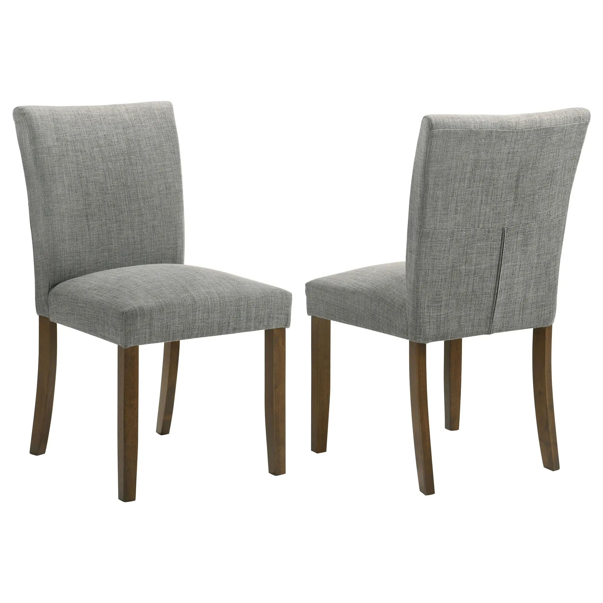 Paxton Upholstered Dining Side Chair Grey (Set of 2) by Unique Piece Furniture