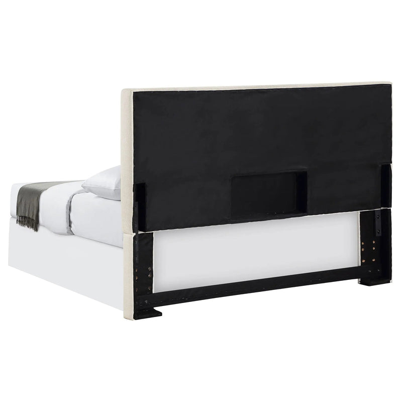 Pirro Upholstered King Panel Headboard Sand by Unique Piece Furniture
