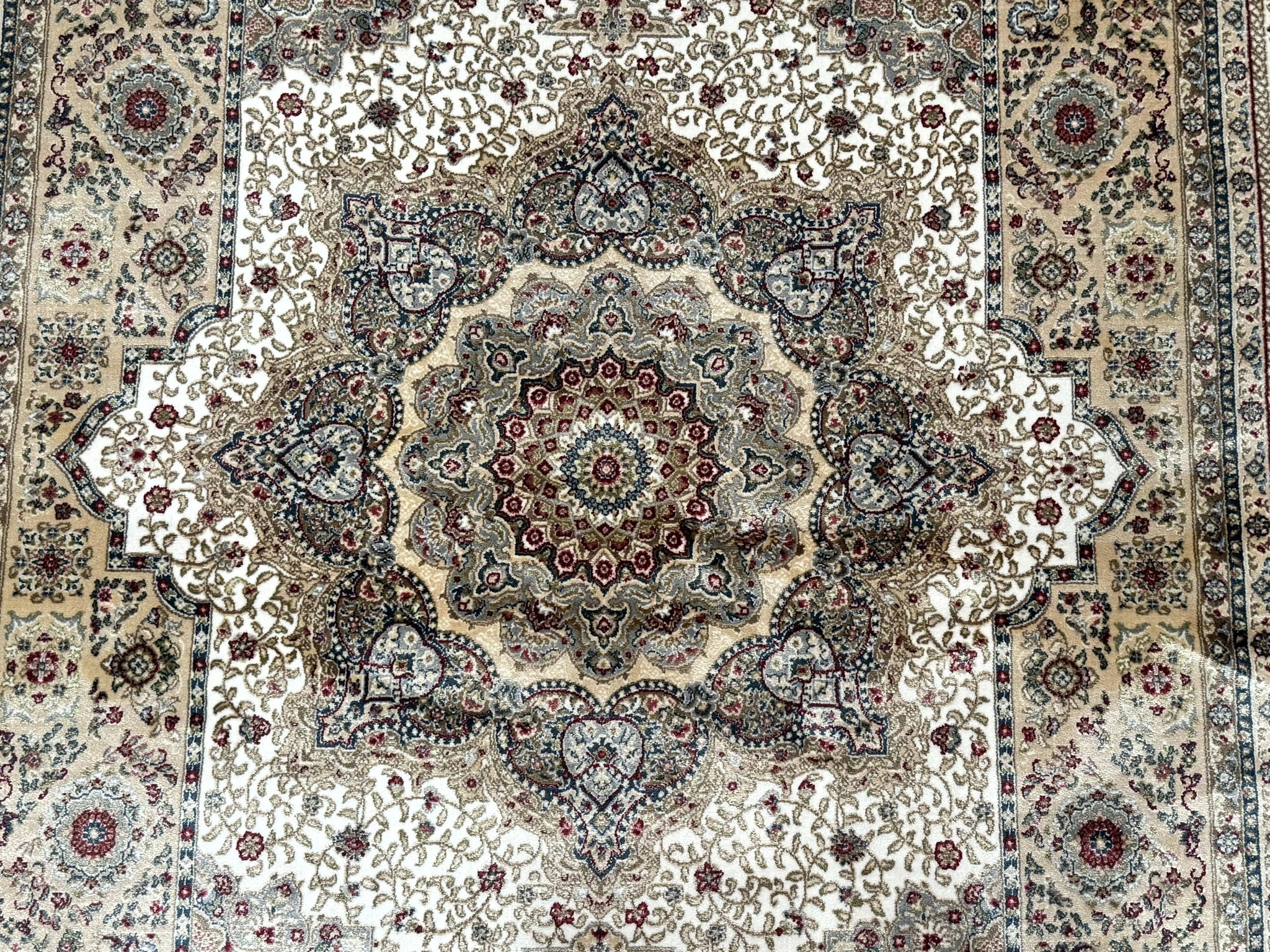 Turkish Memluk Silk Rug 4x6, Hereke Carpet, Bamboo Silk, New by Jewel Rugs