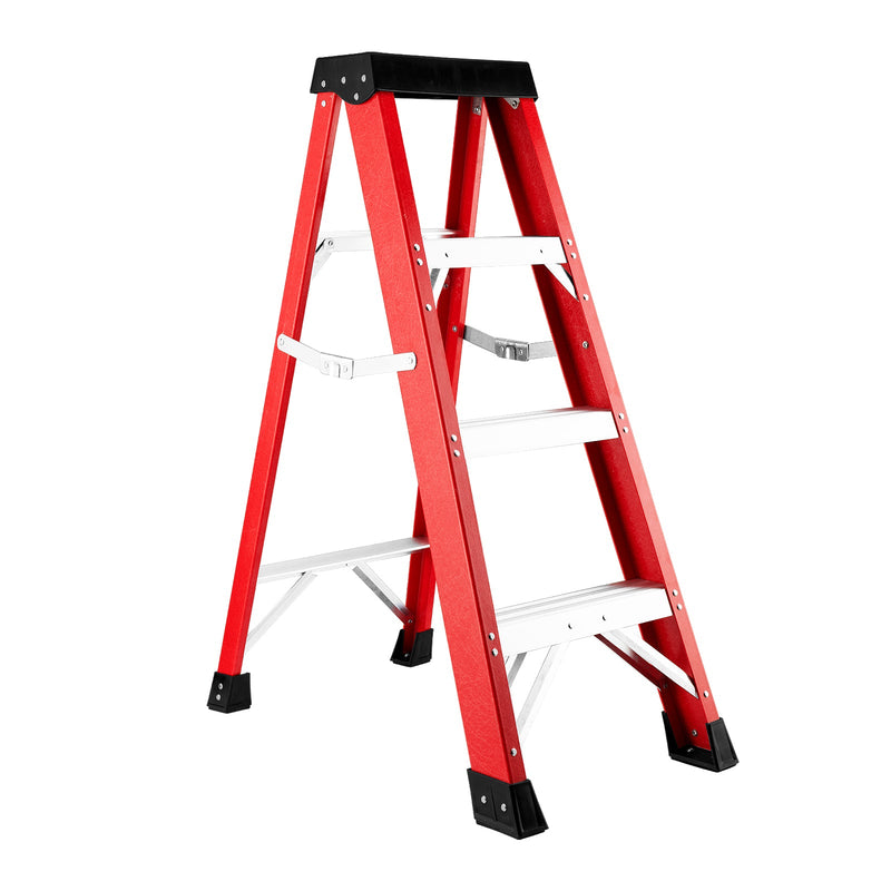 Fiberglass Single-Sided Stepladder for Electrical and Construction Use by HouseOfZazla