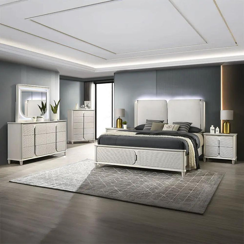 Laveda - Queen Bed With LED by Unique Piece Furniture