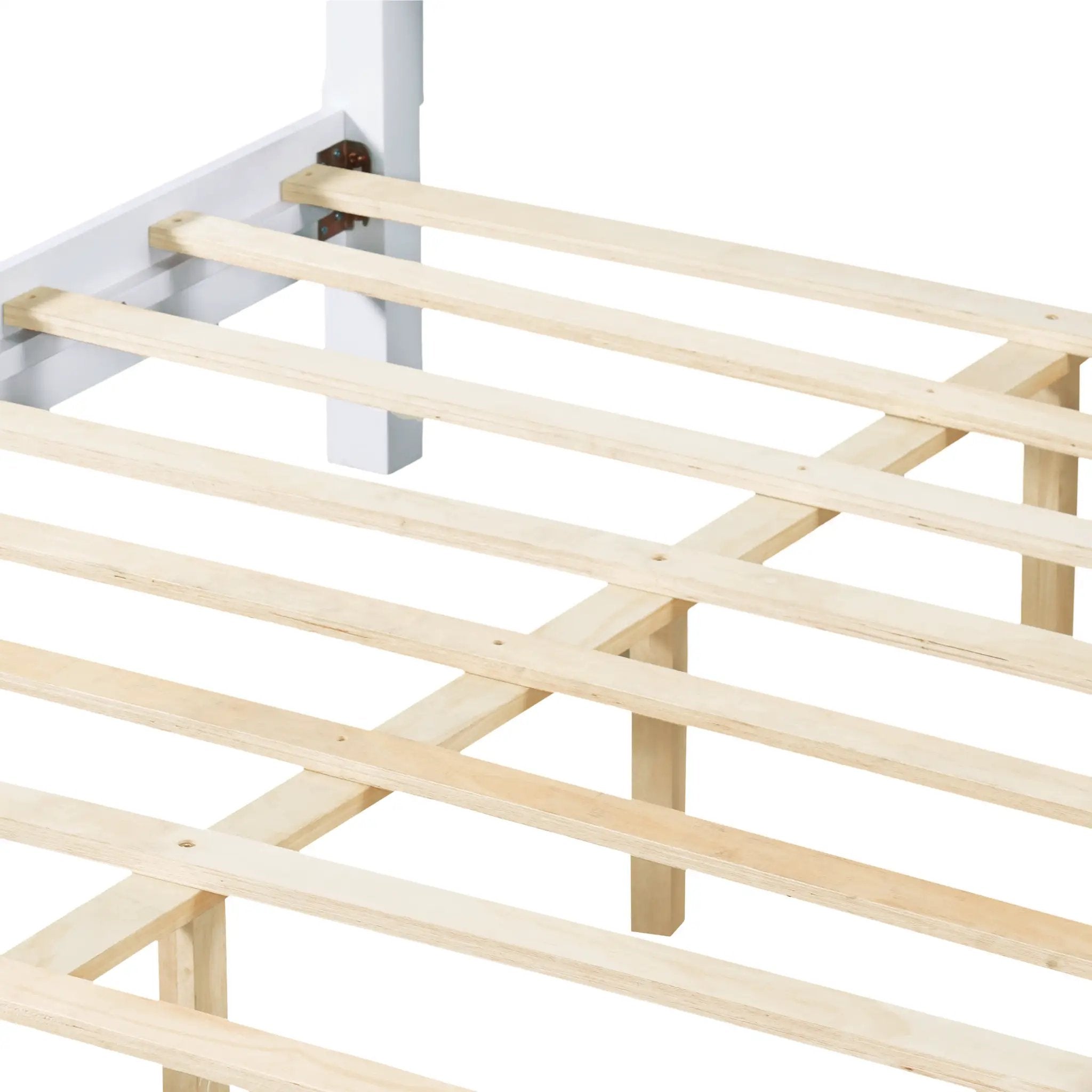 White Queen Size Bed Frame by HouseOfZazla