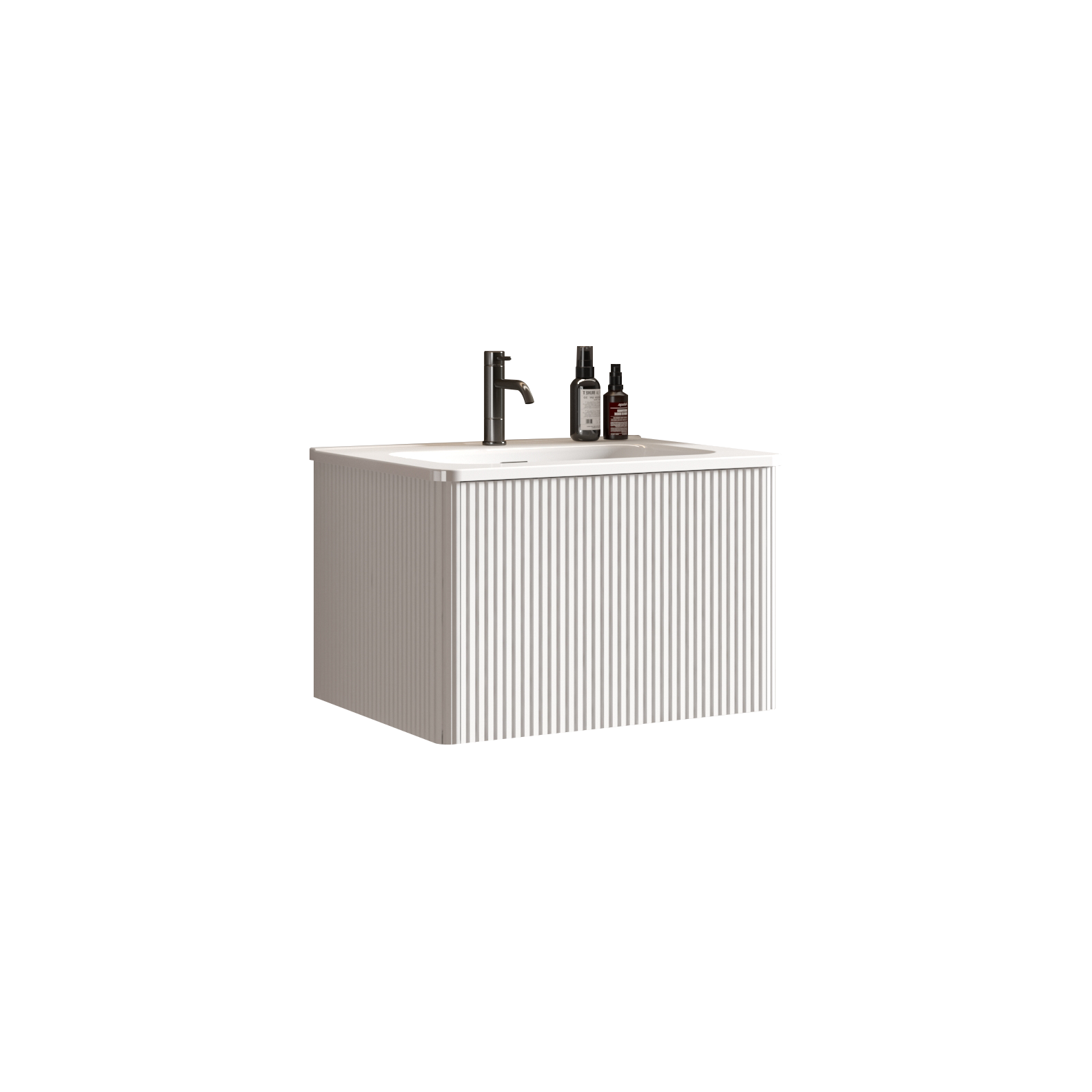 Etna 24" Striped Soft White Bathroom Vanity by HouseOfZazla