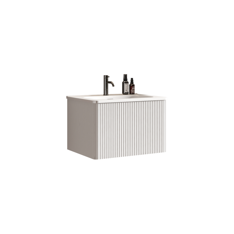 Etna 24" Striped Soft White Bathroom Vanity by HouseOfZazla