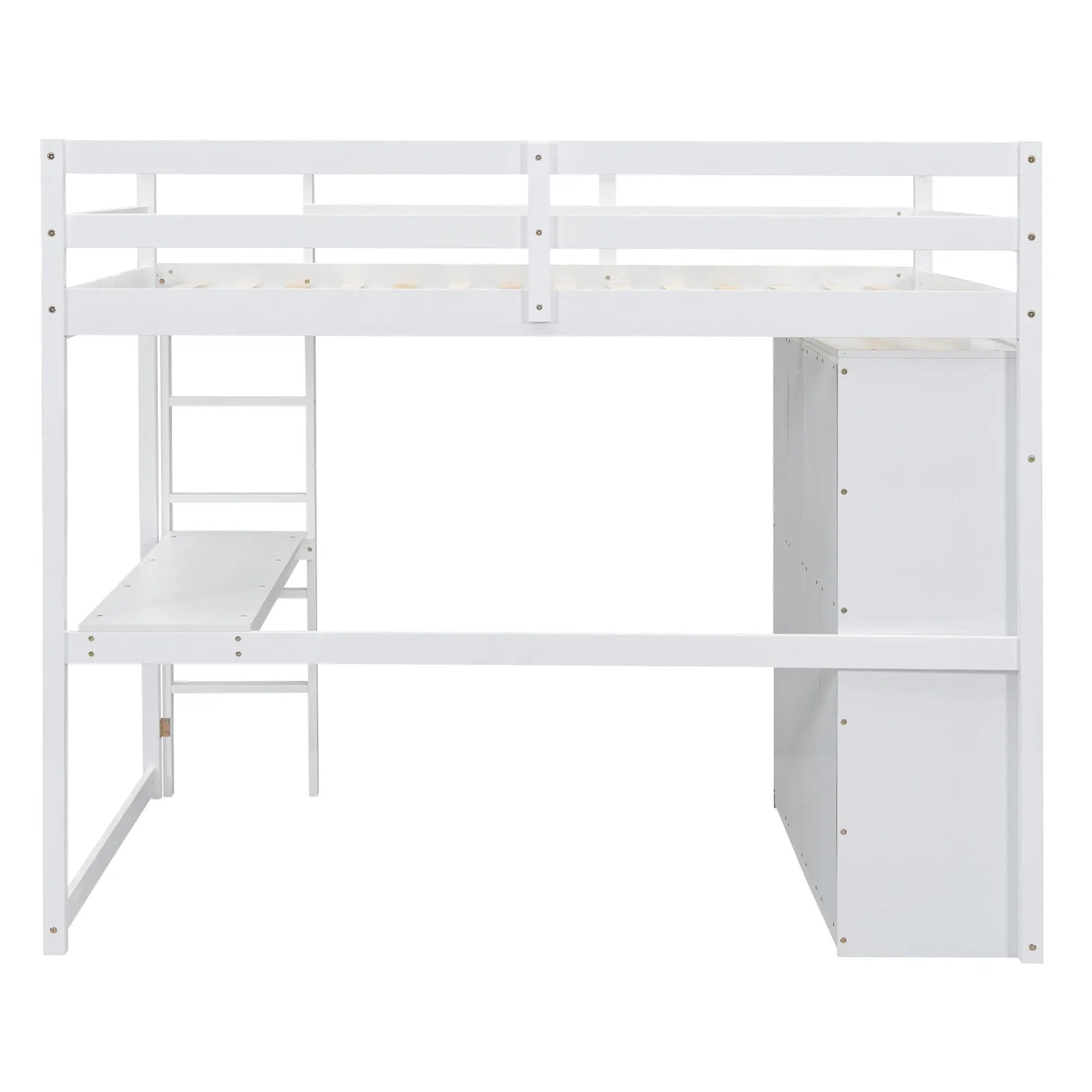 Loft Bed With Built In Wardrobe, Shelves And Drawers by Unique Piece Furniture