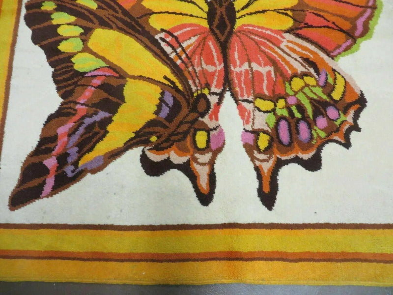 4' X 6' Tartare Modern Hand Knotted Spainsh Wool Rug Butterfly Getting Wings Nice by Jewel Rugs