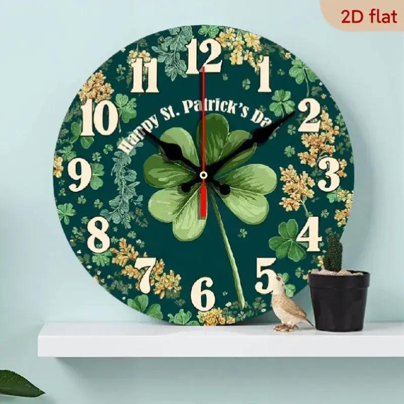 Wall Clock - Silent Wooden Round by House Of Avana