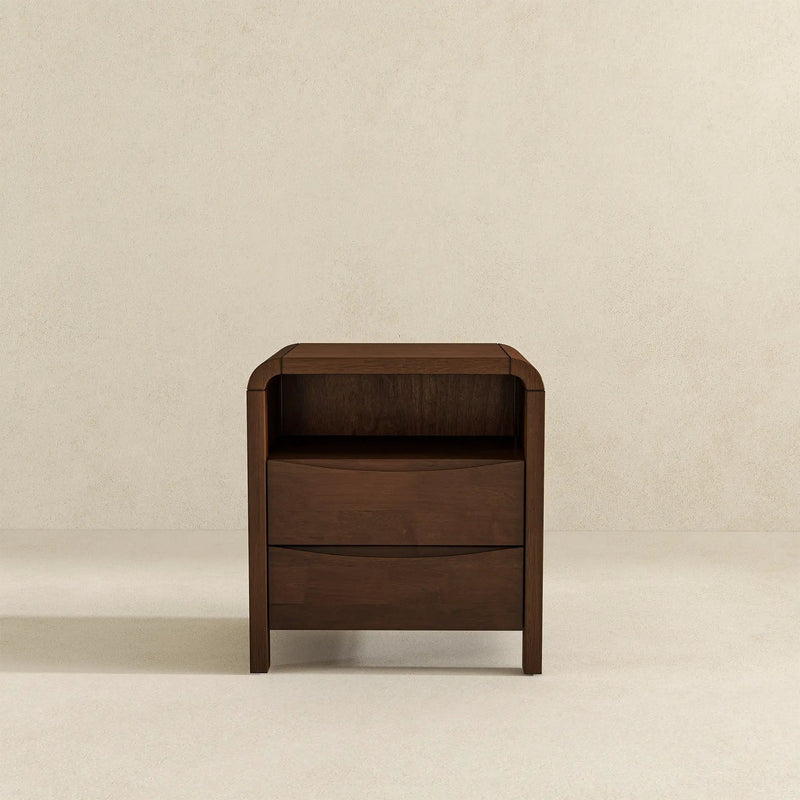 Lionel - Nightstand 2 Drawer - Brown by HouseOfZazla