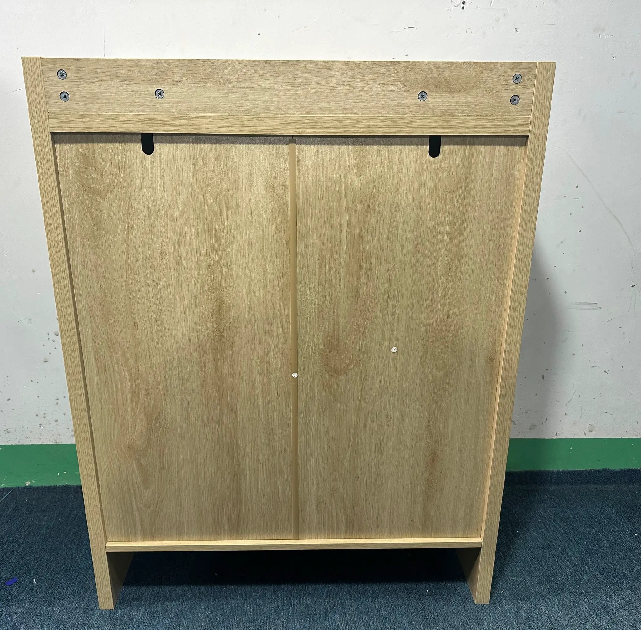 42.5" Tall Rattan Shoe Cabinet with Doors by HouseOfZazla
