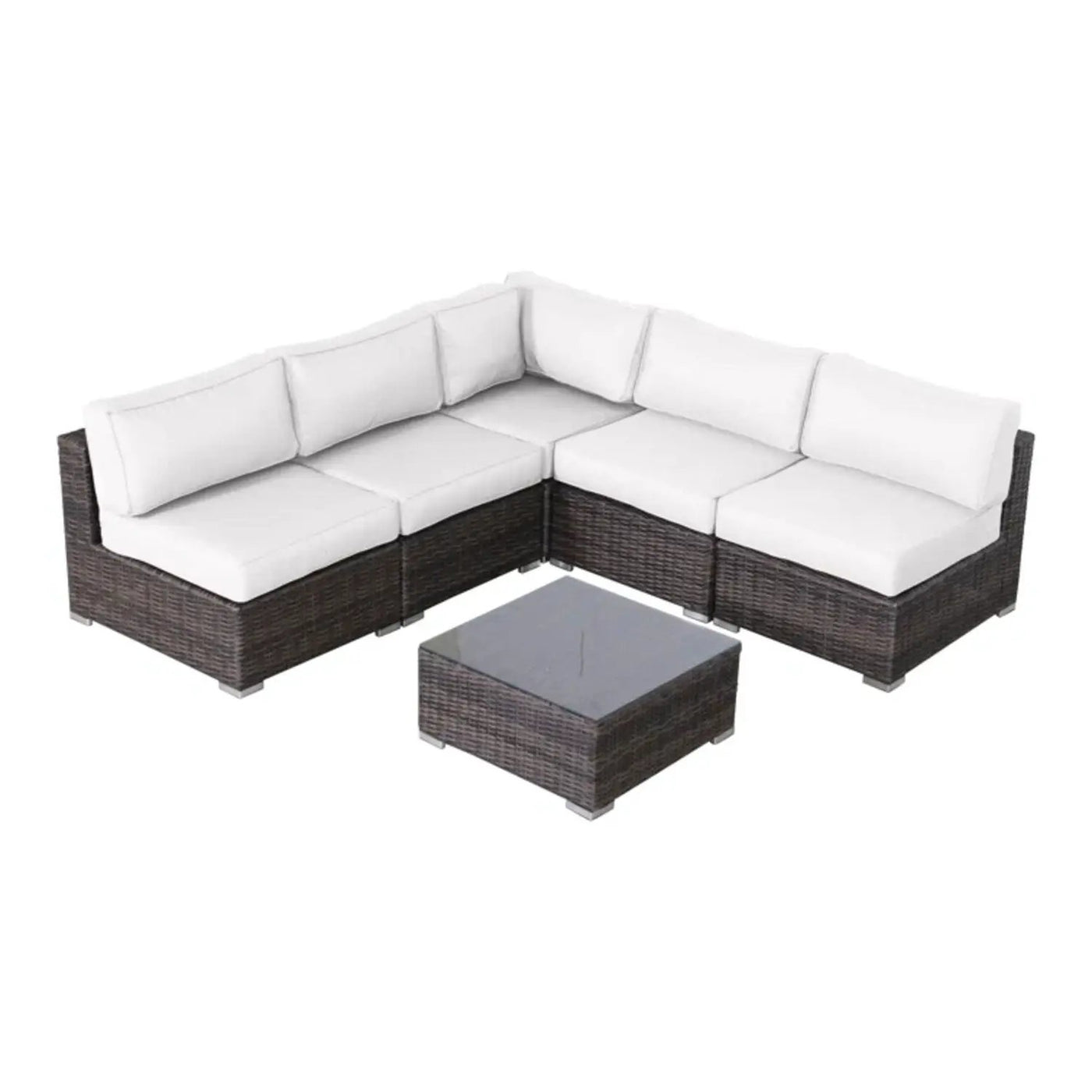 Seating Set With Cushions Handcrafted Wicker Design by Unique Piece Furniture