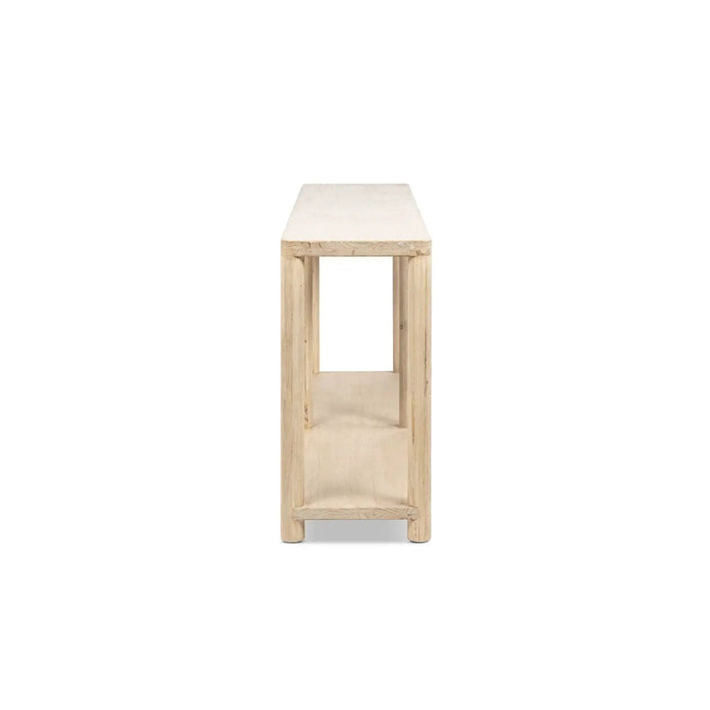 Milo - Console Table With Lower Shelf - Natural by HouseOfZazla